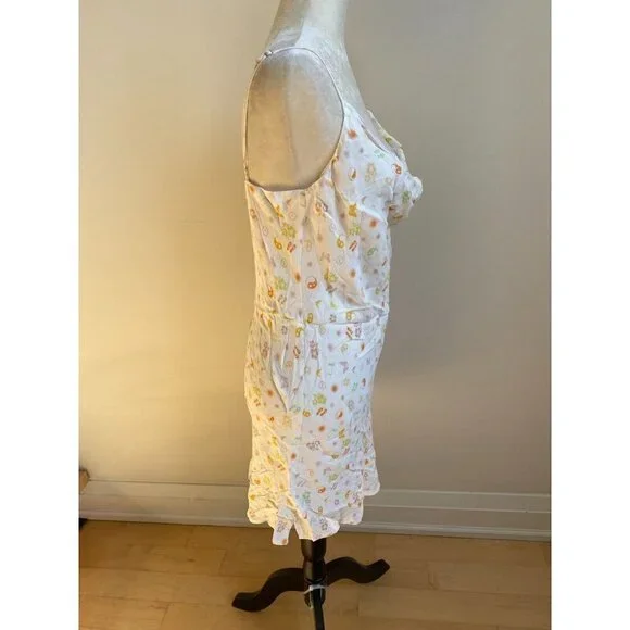 ELODIE Women Cowl Dress BNWOT New White Print - Picture 4 of 7